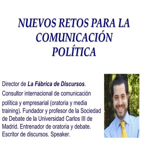 Oratoria y discurso