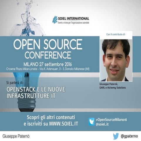 OpenStack e le nuove Infrastrutture IT