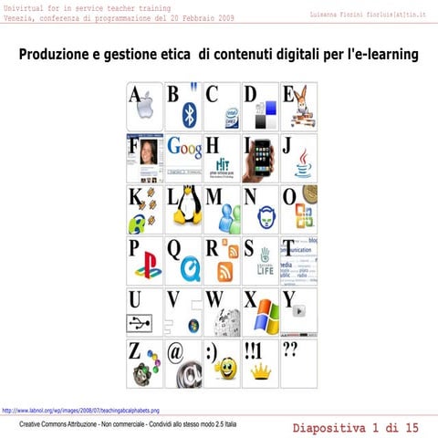 Produzione e gestione etica di contenuti digitali per l'e-learning