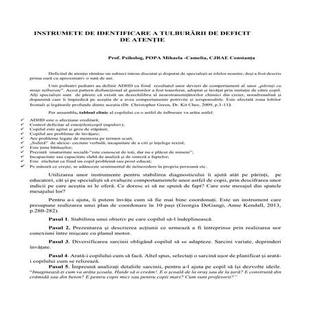 Conferinta 2019 instrumente_de_idetificare_a_tulburarii_de_deficit_de_atentie.