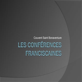 Conférences franciscaines à Narbonne 