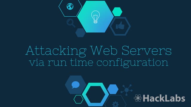 CONFidence 2018: Attacking web servers via run time configuration (Eldar "Wir...