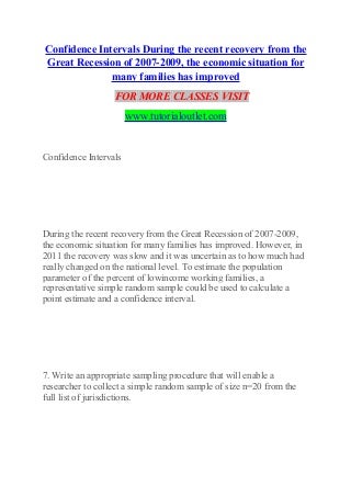 'confidence interval' on SlideShare