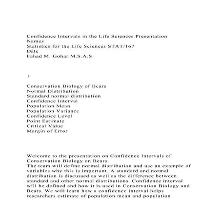 Confidence Intervals in the Life Sciences PresentationNamesS.docx