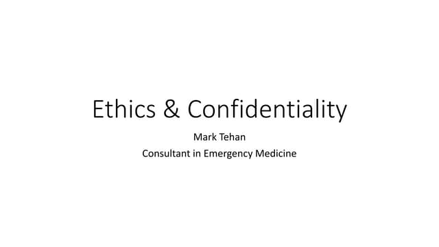 Professional Secrecy: Forensic Medicine Lecture | PPTX