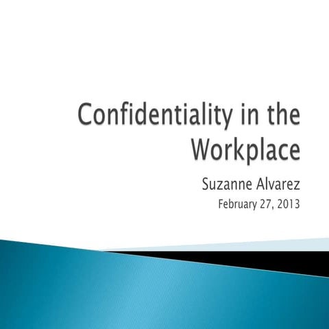 Confidentiality in the Workplace