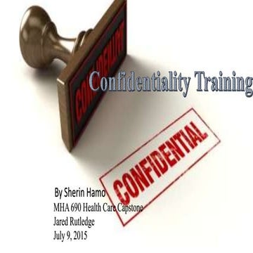 Confidentiality training