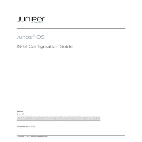 Juniper MX Config guide-routing-is-is