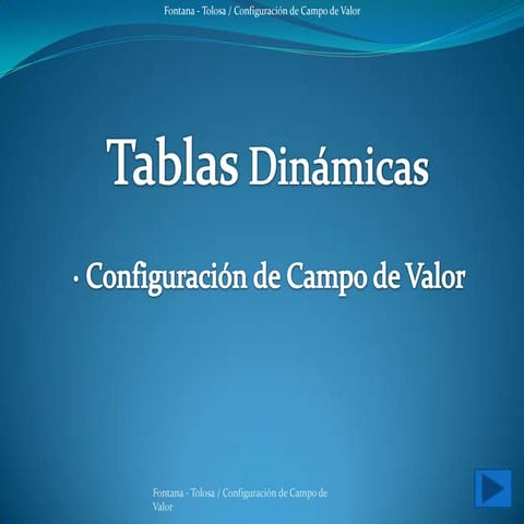 Configuración de campo de valor