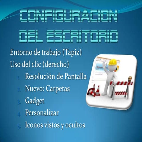 Configuracion del Escritorio 