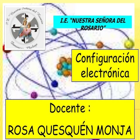 CONFIGURACIÓN ELECTRÓNICA