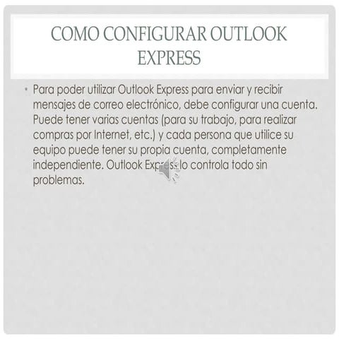 Configuracion outlook express