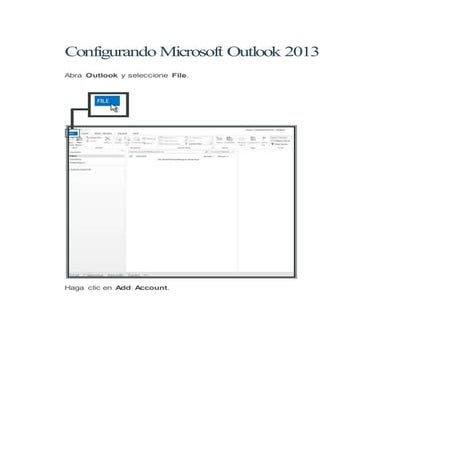 Configurando microsoft outlook 2013