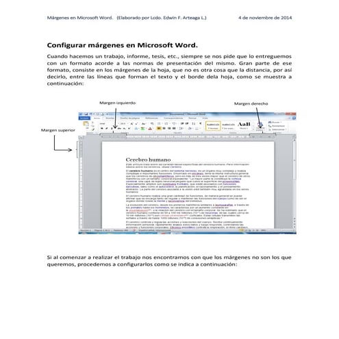 Configurar márgenes en microsoft word | PDF