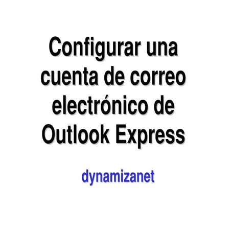Configurar outlook