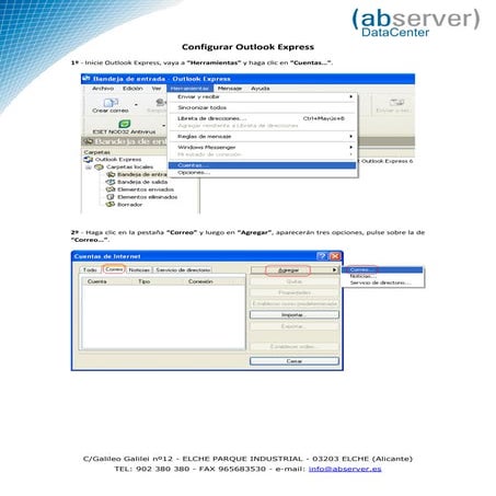 Configurar Outlook Express