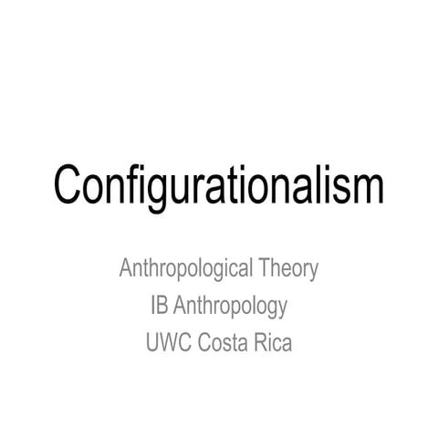 Configurationalism