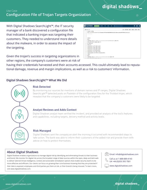 Digital Shadows Shadow Search | PDF
