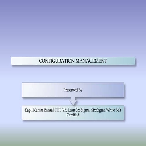 Configuration management