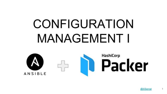 Configuration management I - Ansible + Packer