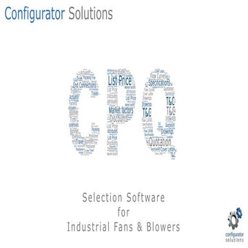 Industrial fans & blowers selection software