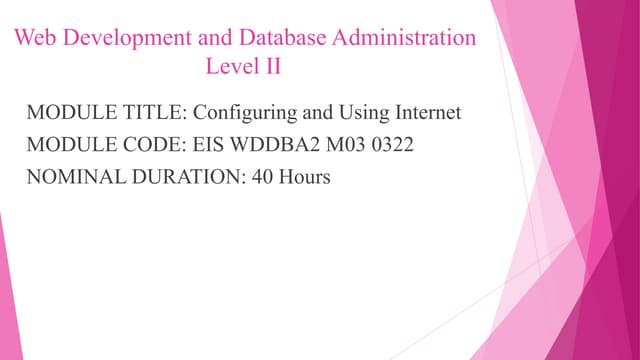 configuring and using internet.pptx