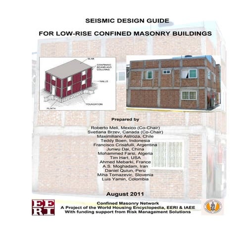 Confined masonrydesignguide82011 | PDF