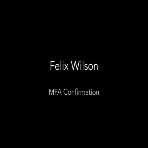 MFA Confirmation Presentation