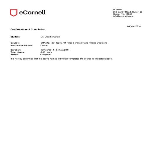 Confirmation ofcompletionletterstudent | PDF