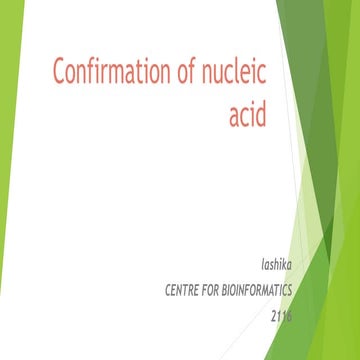 Confirmation of nucleic acid