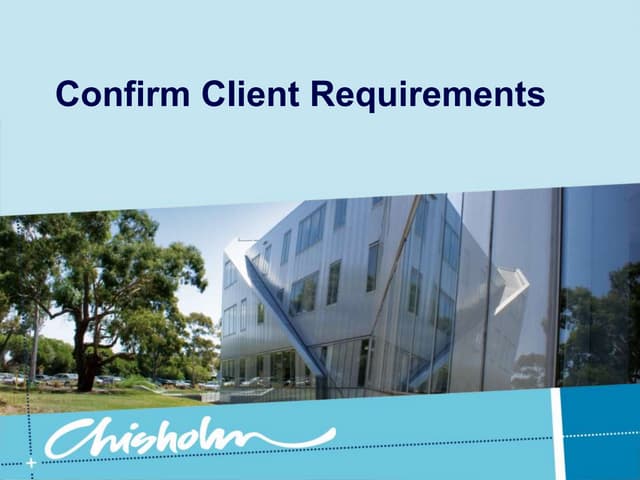 Week10 Analysing Client Requirements