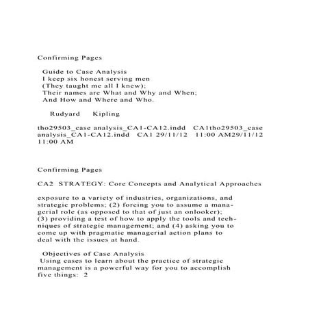 Confirming Pages  Guide to Case Analysis     I keep six .docx