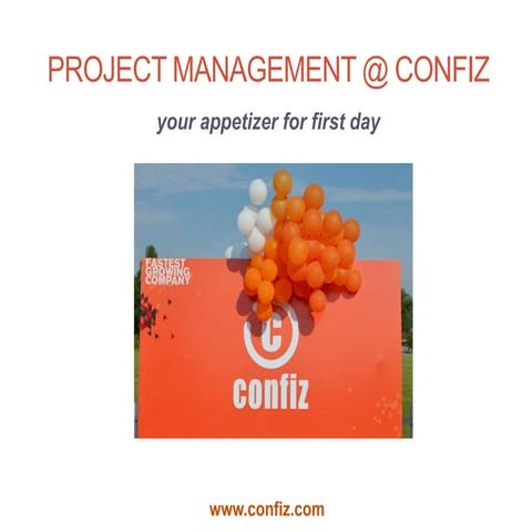 Project Management @ Confiz - An Overview