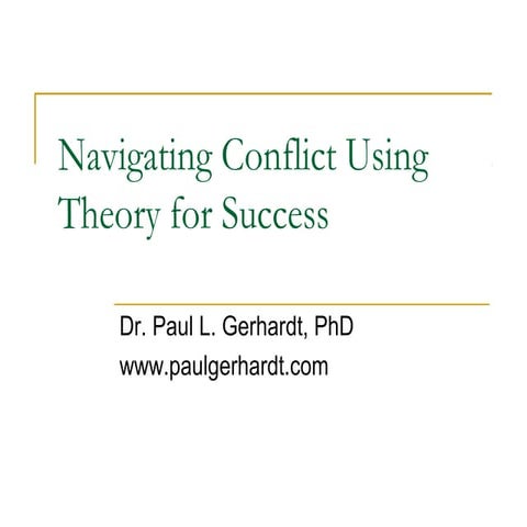 How To Manage Conflict Using Theory