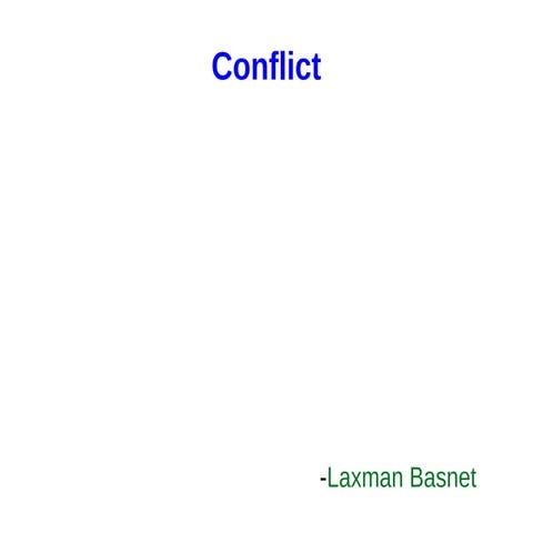 Conflict and Resolution