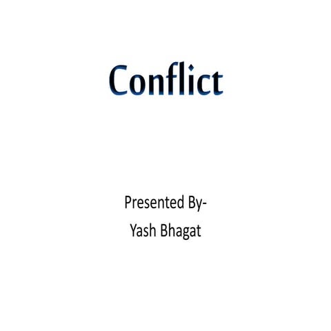 Conflict
