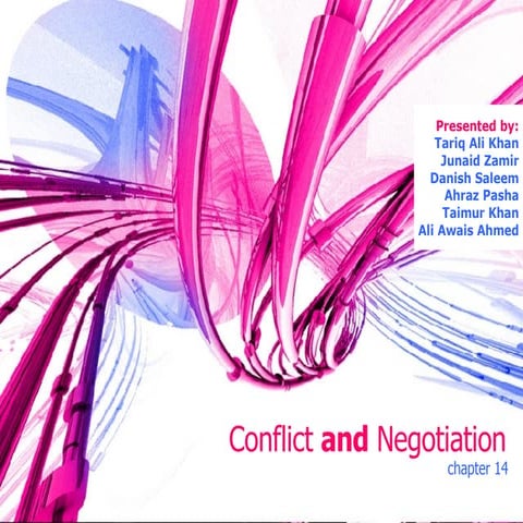 Conflict and Negotitations