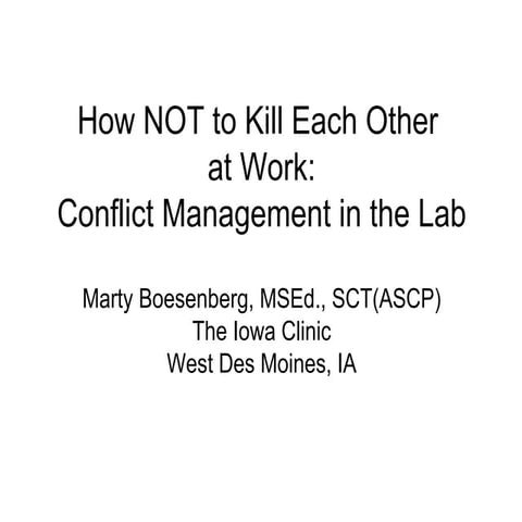 Conflict Mgmt (4) White