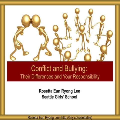 Conflict and Bullying: Their Differences and Your Responsibility