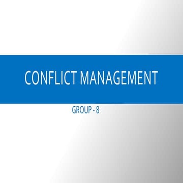 Conflict Management