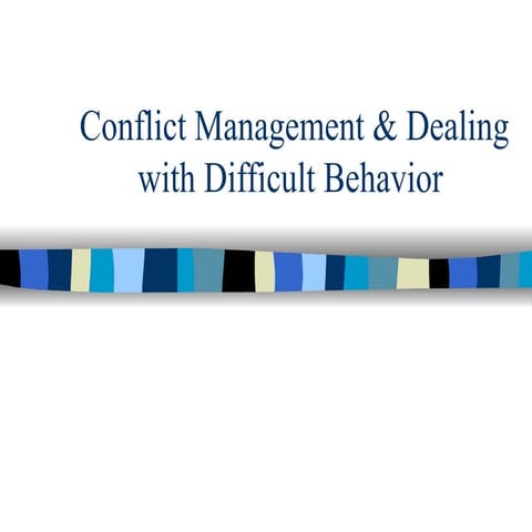 Conflict Management