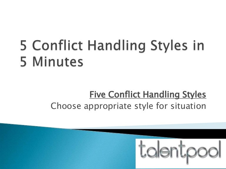 Conflict handling in 5 Minutes