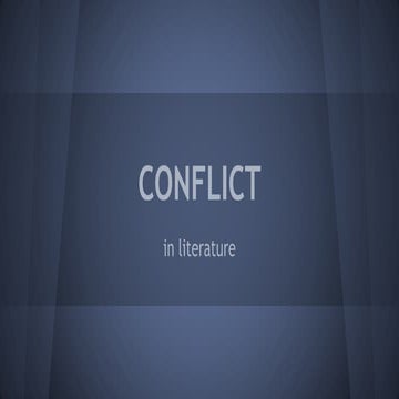 Identifying Literary Conflict | PPT