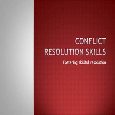 Conflict Issue Presentation