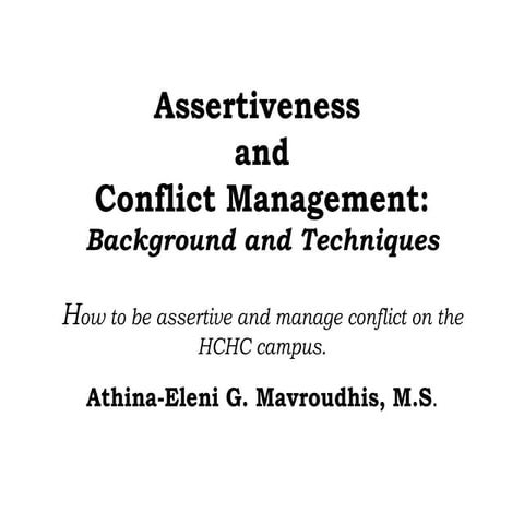 Conflict management