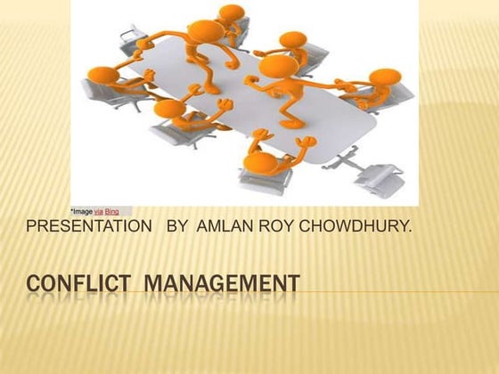 PPT conflict management | PPT