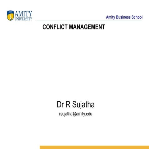 Conflict management