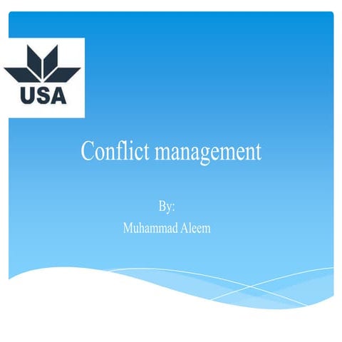 Conflict management