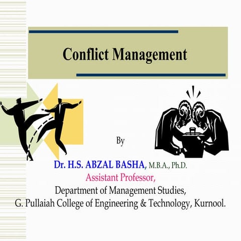 Conflict  Management