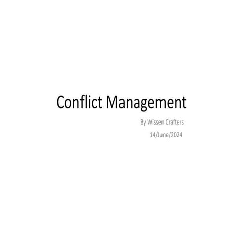 Conflict Management Required to Excel in career